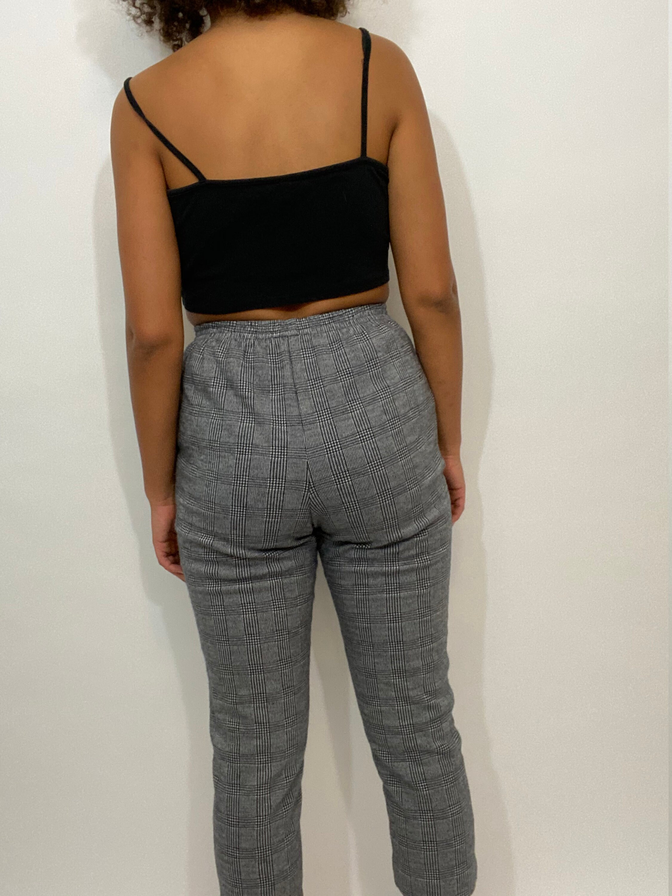 80s / 90s Plaid Pants. 1980s 1990s White and Black Checkered | Etsy