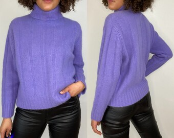 lavender mock turtleneck