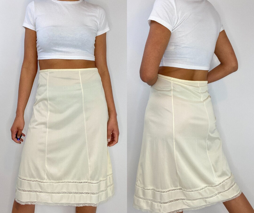 Vintage Beige Half Slip. Skirt Slip. Large. XL. Nylon. Etsy
