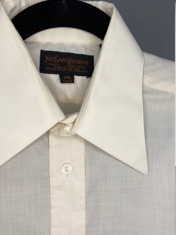 70s Yves Saint Laurent Cream Colored 