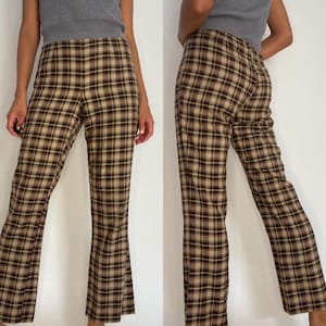 パンツ 90s vintage 2 tack wide check slacks 90s Checkered Pants - Etsy