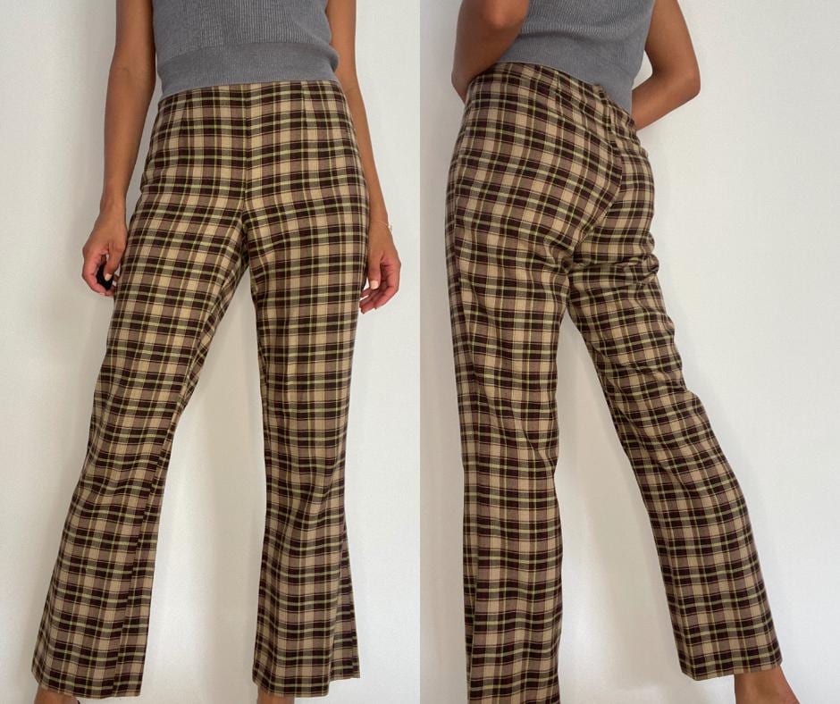 90s Checkered Pants - Etsy