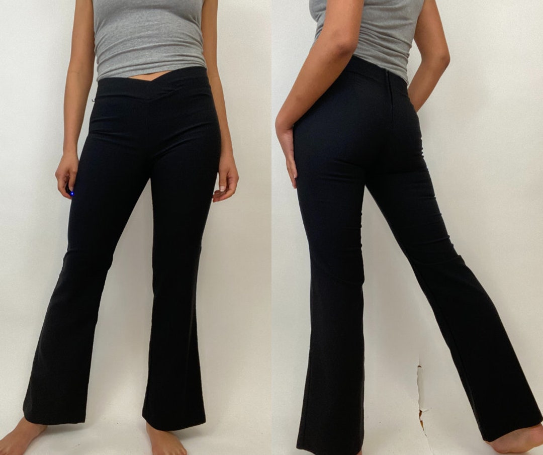 90s / 00s Pants. 1990s / 2000s Black Women's Low Waist - Etsy