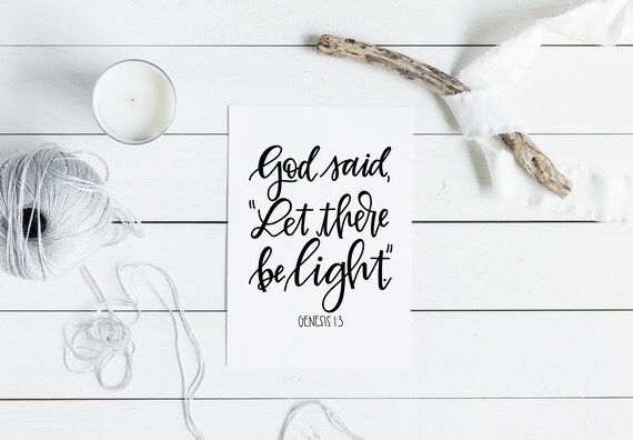 Bible Verse Wall Art Let There Be Light Printable Etsy Bible Verse Wall Art Let There Be Light Printable Etsy