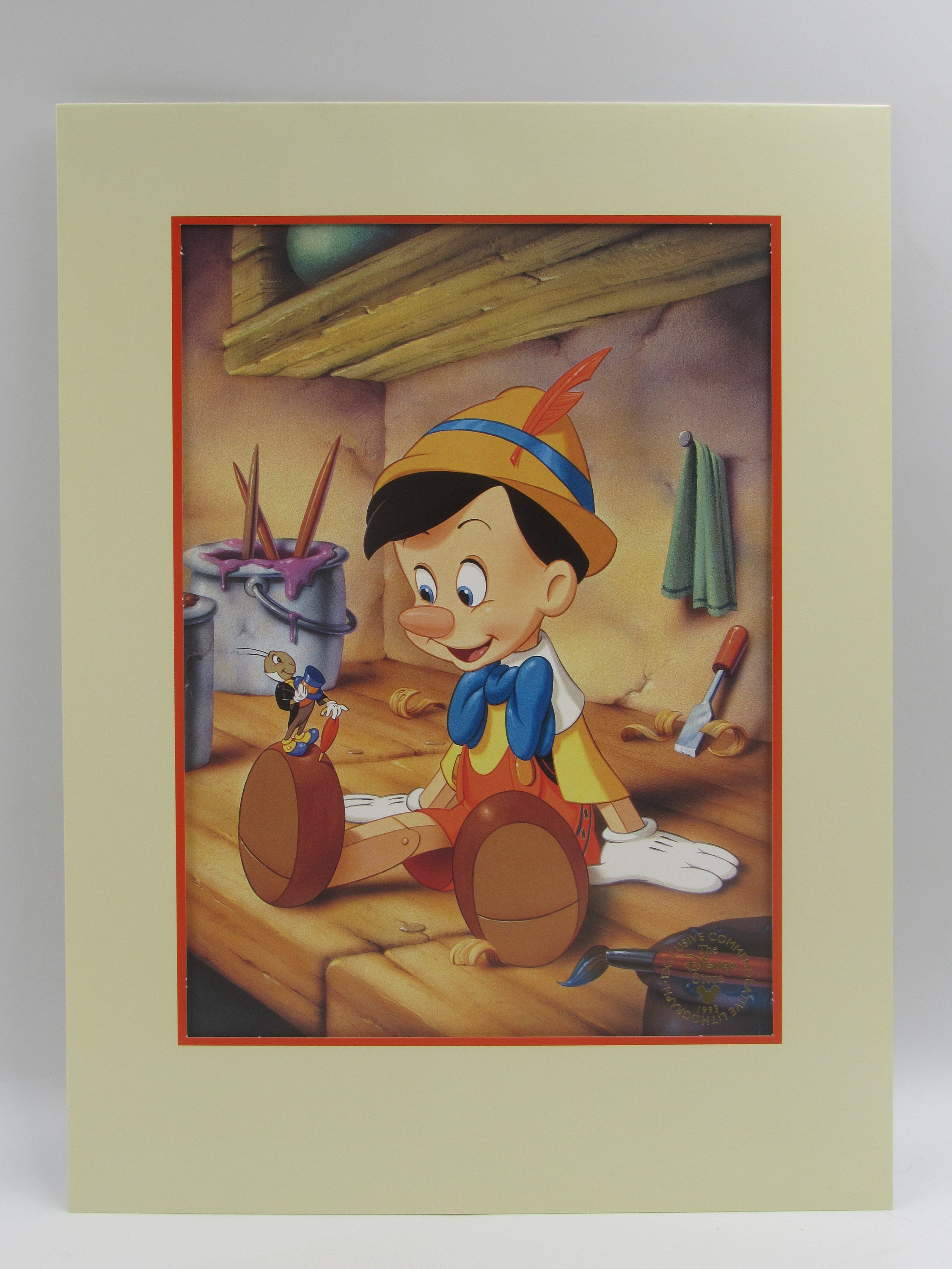 Walt Disney Pinocchio Exclusive Commemorative Lithograph 1993 - Etsy