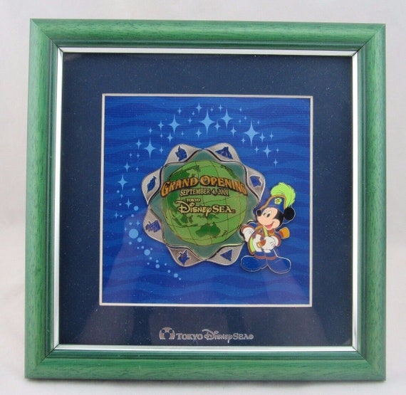 Disney Tokyo Disney Sea Framed Pin, Grand Opening, Sept 4, 2001 - Etsy
