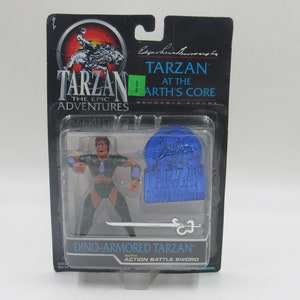 Tarzan At The Earth's Core Dino-Armored Tarzan Bendable Figure Trendmasters