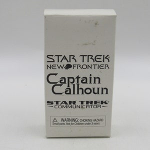 Star Trek Communicator New Frontier Captain Calhoun Action Figure Sealed in Box