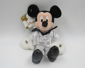 Disney Store Disco Mickey Bean Bag Plush HTF com etiquetas