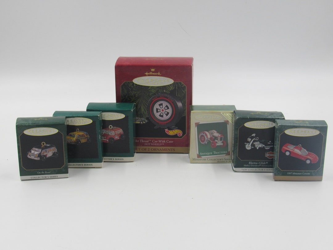Hallmark Vehicle Related Ornament Lot of 7 Mostly Miniatures Etsy