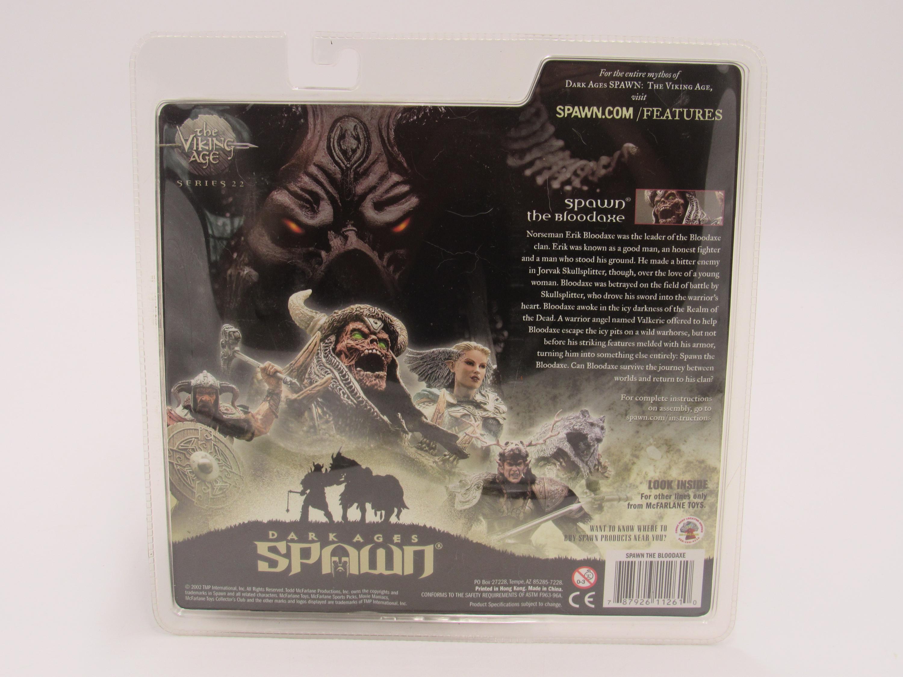 Mcfarlane Dark Ages Spawn the Viking Age Spawn the Bloodaxe Action
