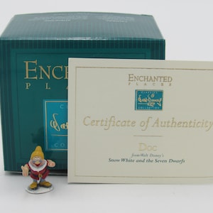 WDCC Enchanted Places "Doc" Miniature from Disney's Snow White in Box with COA