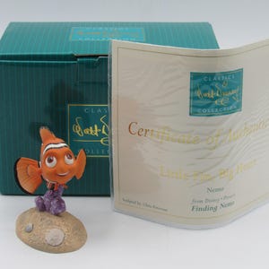 Nemo « Little Fin, Big Heart » WDCC du film Le monde de Nemo de Disney Pixar dans la boîte COA-B