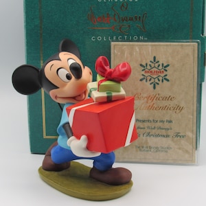 WDCC &quot;Present for my Pals&quot; Mickey Mouse from Disney&#39;s Pluto&#39;s Christmas Tree in Box with COA