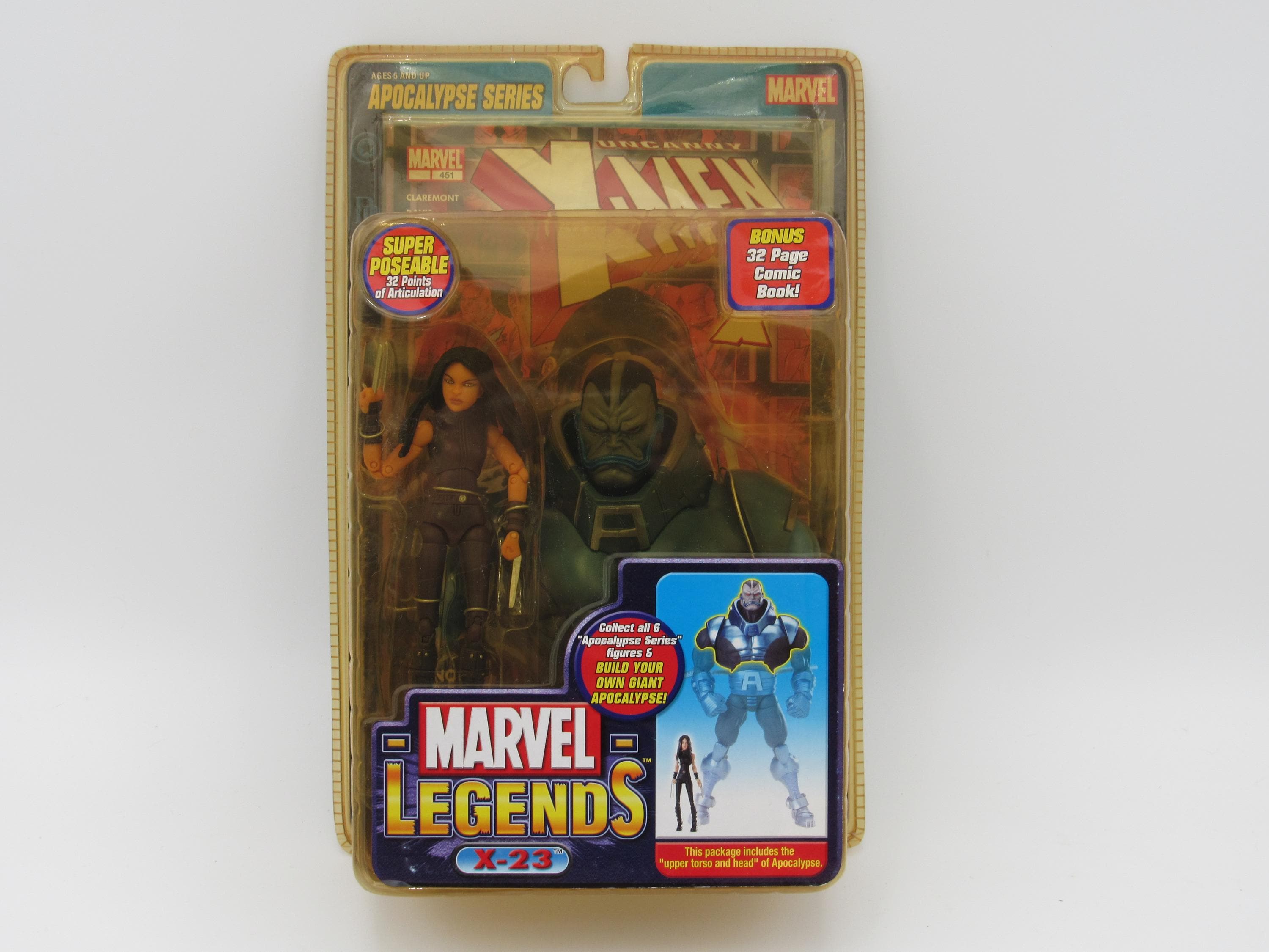 Marvel Legends X-23 Purple Apocalypse Series Figure W/ Comic BAF