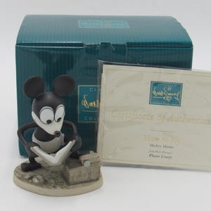 WDCC &quot;How to Fly&quot; Mickey Mouse from Disney&#39;s Plane Crazy in Box with COA
