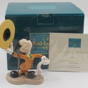 WDCC &quot;A Perfect Gent&quot; Mickey Mouse from Disney&#39;s Nifty Nineties in Box with COA