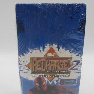 Marvel Recharge 2 Spider-Man Imágenes de películas CCG Caja de refuerzo sellada de fábrica
