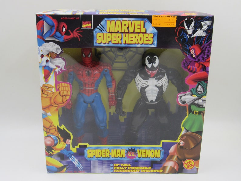 Marvel Super Heroes Spider-Man vs. Venom 10" Actionfigurset Toy Biz 1997 bild 1