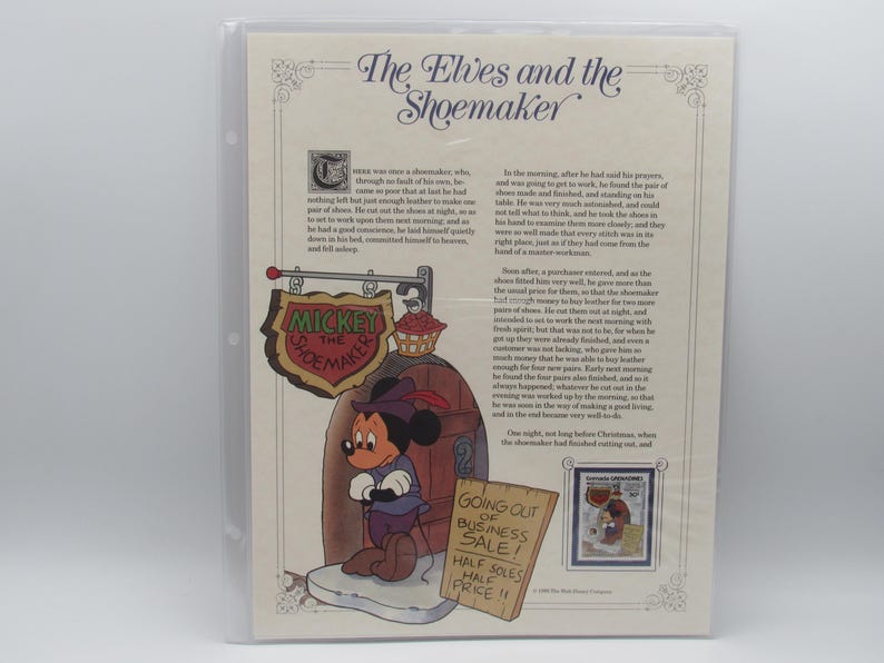 Disney the Elves and the Shoemaker Grimm Fairy Tales Grenada Stamp ...
