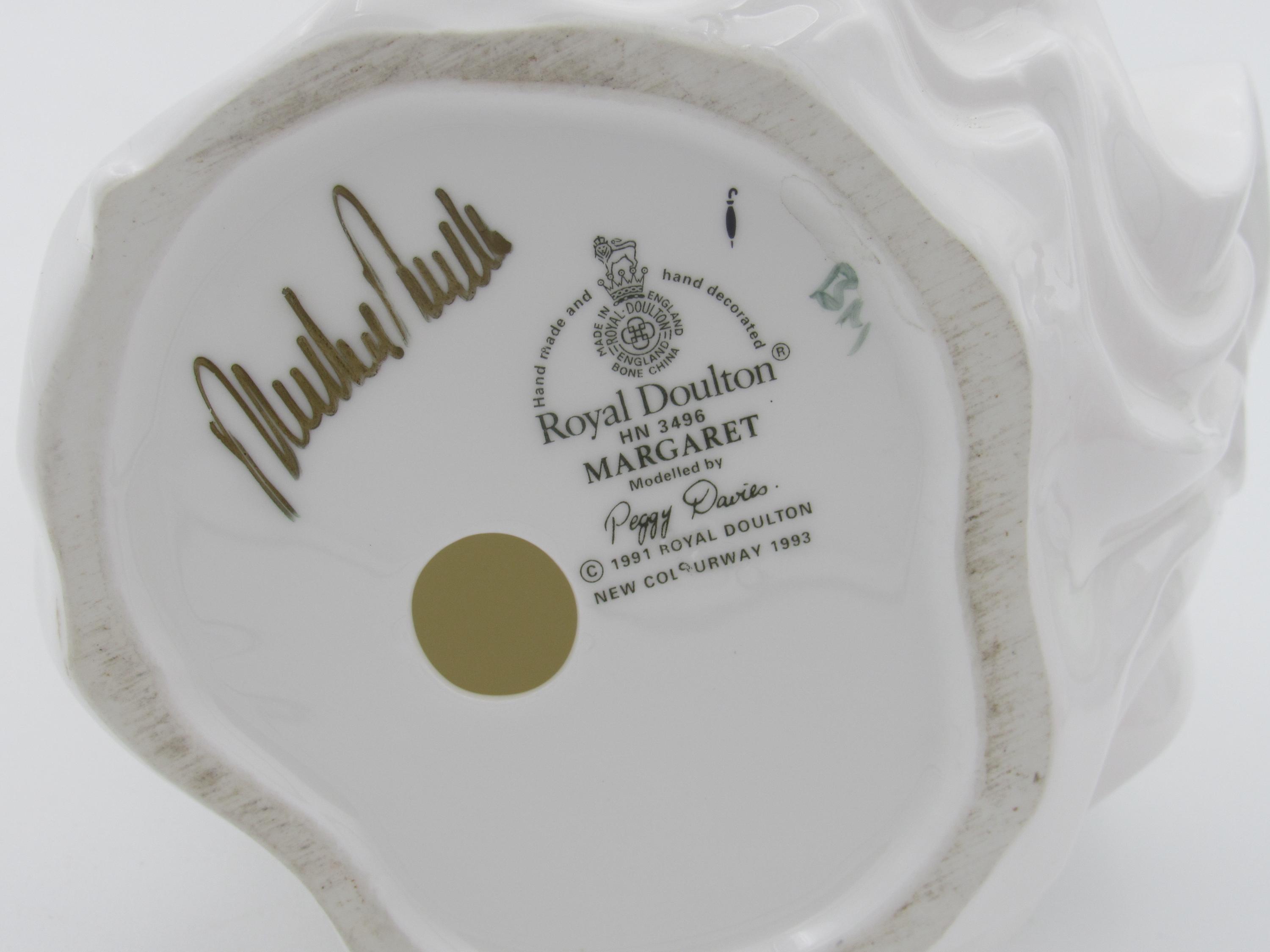 Royal Doulton Margaret HN 3496 Porcelain Figurine 1993 Artist