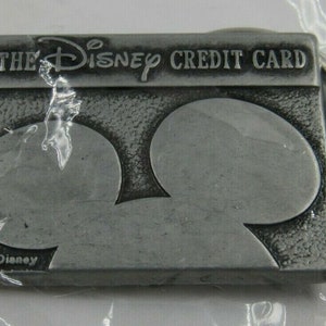 Disney Credit Card Keychain Mickey Mouse Ears Keyring, New in Package