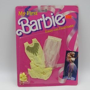 My First Barbie Easy-On Fashions 1988 Yellow Ballerina Outfit #1874