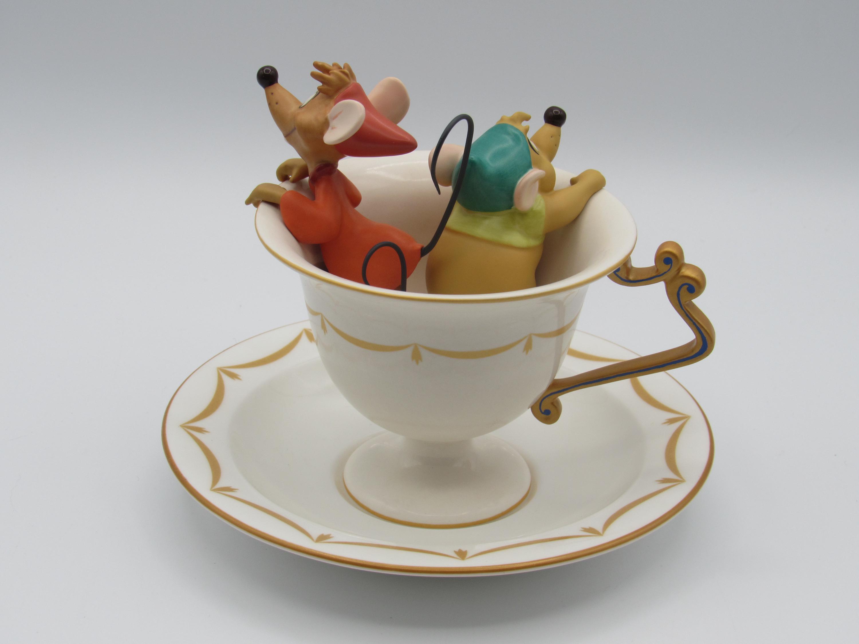 WDCC シンデレラ ガスとジャック ティーカップ ディズニー フィギュア WDCC シンデレラ ガスとジャック ティーカップ ディズニー フィギュア