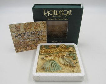 Harmony Kingdom Pittoreske Noah's Park "Pelican Bay" Premiere Edition-tegel