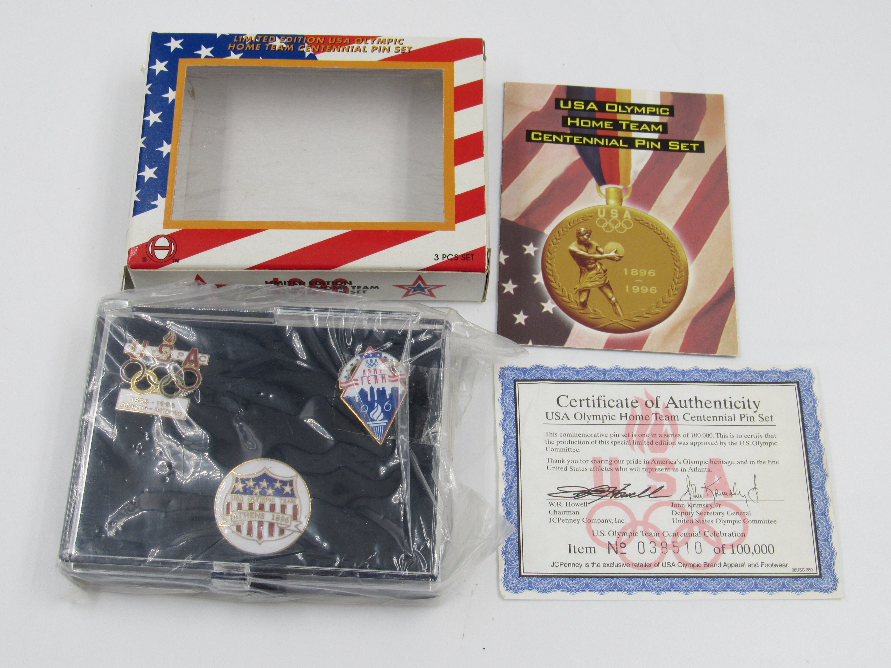 オリンピック　チームUSA ピンバッジ USA Olympic Home Team Centennial Limited Edition Pin Set of 3 - Etsy