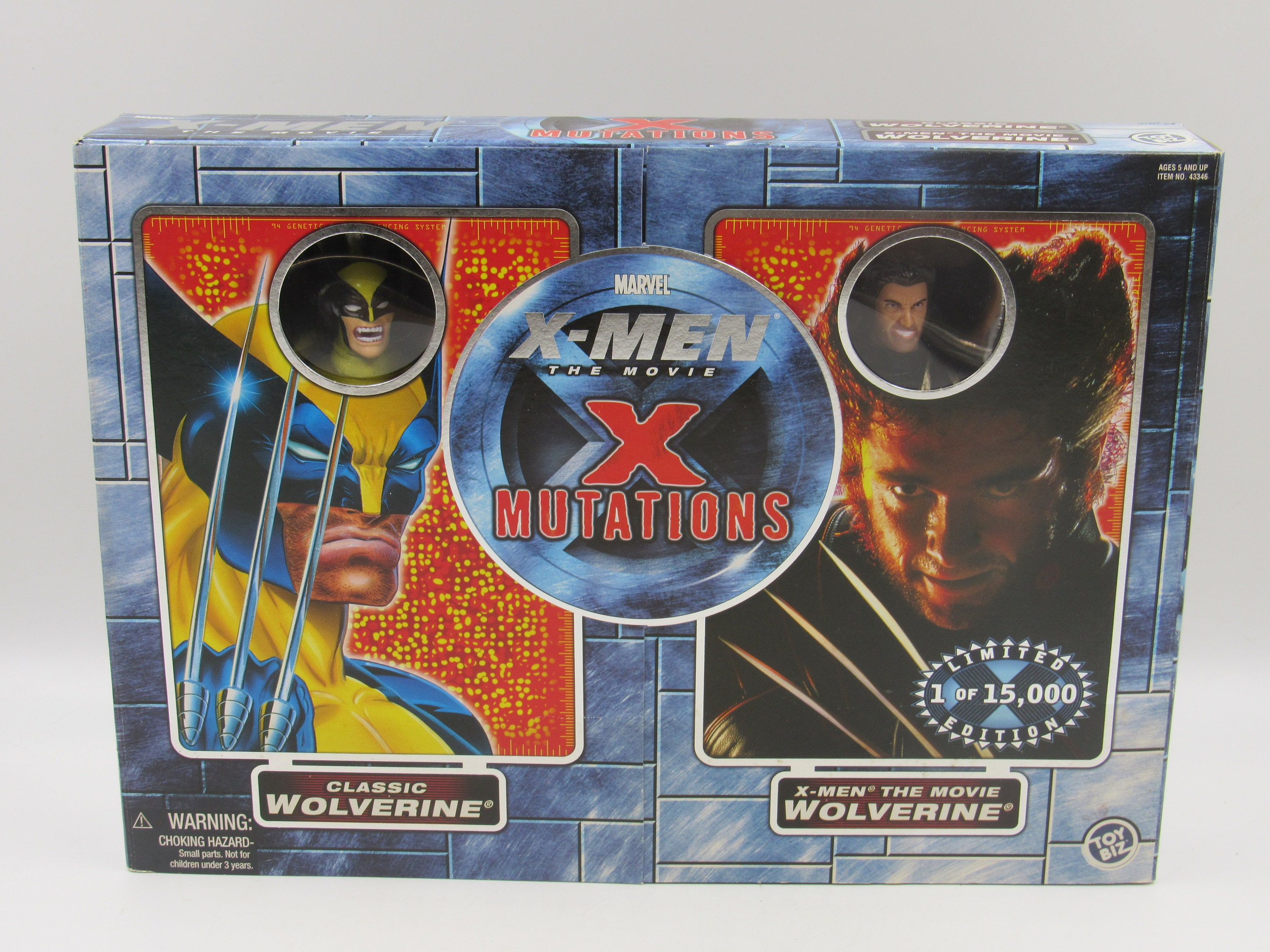 Marvel X-men the Movie X-mutations Wolverine 2 Pack Toy Biz 2000