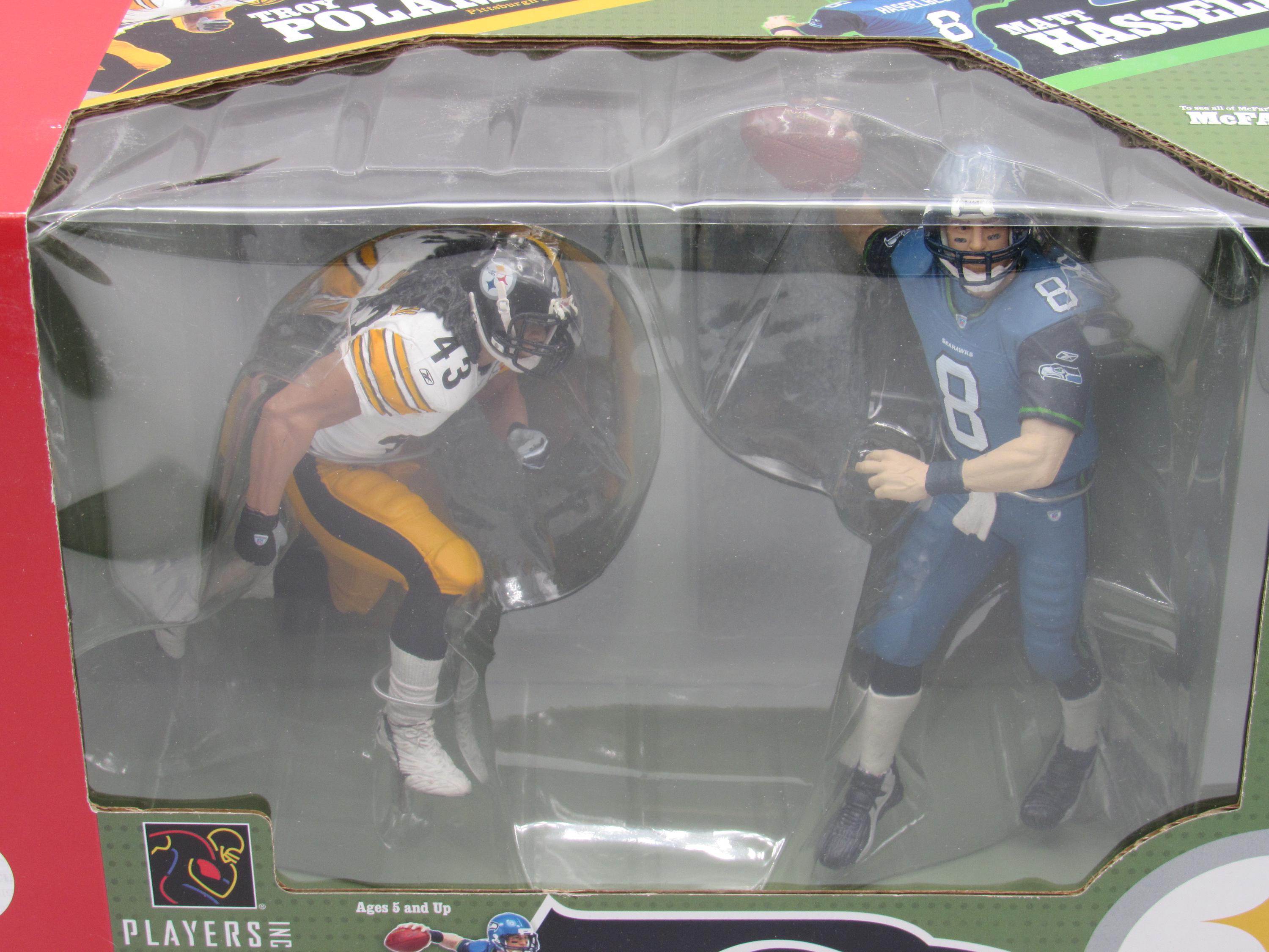 【レア　未開封】NFLマクファーレン　2pack　★ハッセルベックvsポラマル★ マクファーレン NFL マット・ハッセルベック vs. トロイ・ポラマル NFL