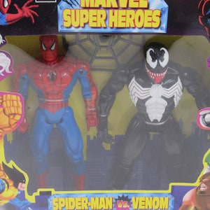 Marvel Super Heroes Spider-Man vs. Venom 10" Actionfigurset Toy Biz 1997 bild 2