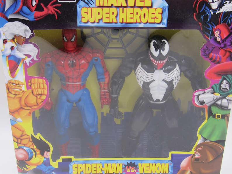 Marvel Super Heroes Spider-Man vs. Venom 10" Actionfigurset Toy Biz 1997 bild 2
