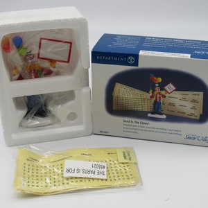 Dept 56 Original Snow Village Accessories "Send in the Clown" New
