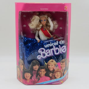 Unicef Barbie Doll Mattel 1989 Special Edition, New in Box