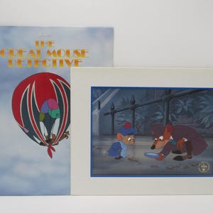 Walt Disney The Great Mouse Detective Disney Store 1999 Lithograph Collection