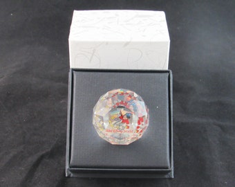 Swarovski Disney World 25th Year Anniversary Crystal Prism Paperweight
