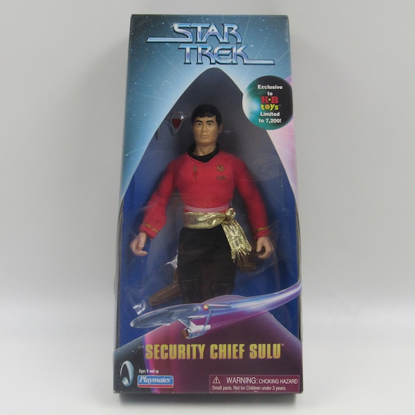 Star Trek Security Chief Sulu K.B. Toys Exclusive Limited Figure Playmates