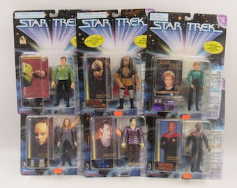 【Star Trek】フィギュア　7点セット スタートレック アクションフィギュア 6体セット プレイメイツ 95-97