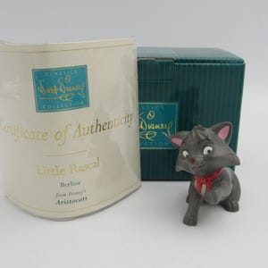 WDCC &quot;Little Rascal&quot; Berlioz from Disney&#39;s The Aristocats in Box with COA ERROR