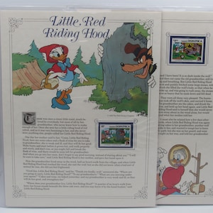 Disney Little Red Riding Hood Grimm Fairy Tales Dominica Stamp Story Panels