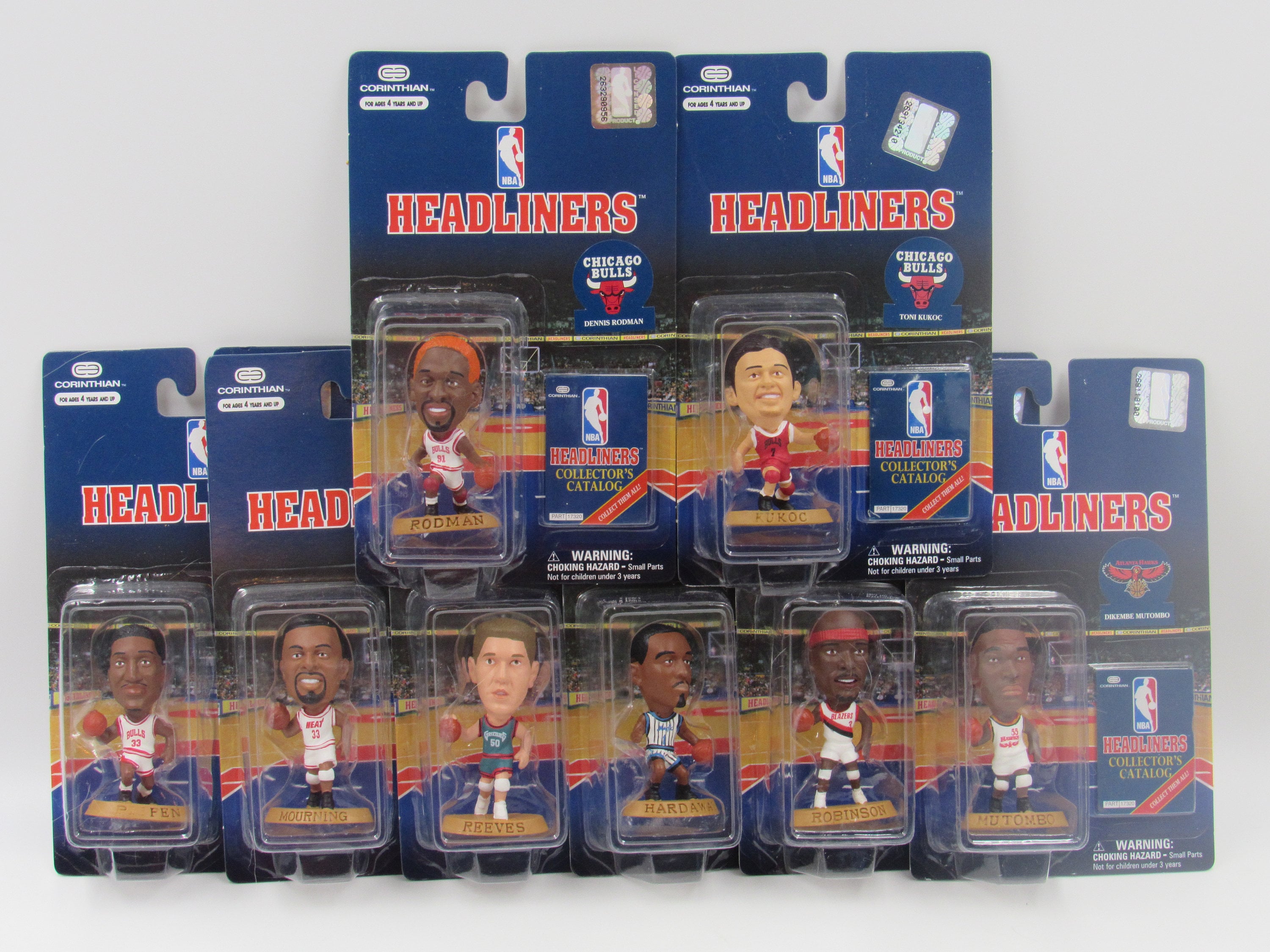 NBA ヘッドライナーズ フィギュア 7体セット　CORINTHIAN HEADLINERS (ヘッドライナーズ) フィギュア NBAセット