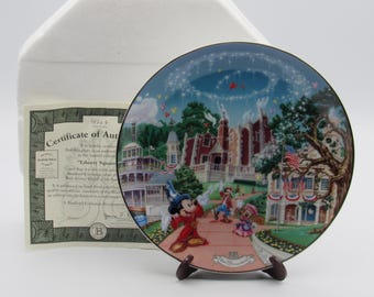 Disney Bradford Walt Disney World 25th Anniversary "Liberty Square" Plate