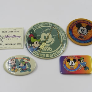 Disneyana Convention 1996 Brave Little Tailor Pinback Button Lot of 5