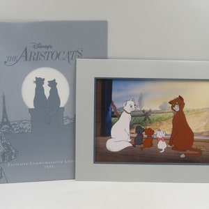 Walt Disney Masterpiece The Aristocats Exclusive Commemorative Lithograph 1996