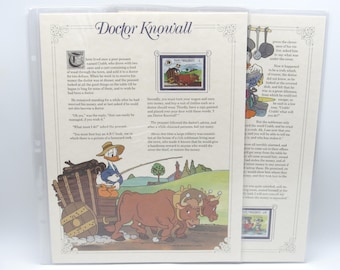 Paneles de historias de sellos de cuentos de hadas de Disney Doctor Knowall Grimm Maldivas