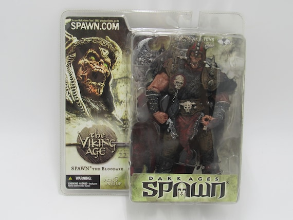 Mcfarlane Dark Ages Spawn the Viking Age Spawn the Bloodaxe Action