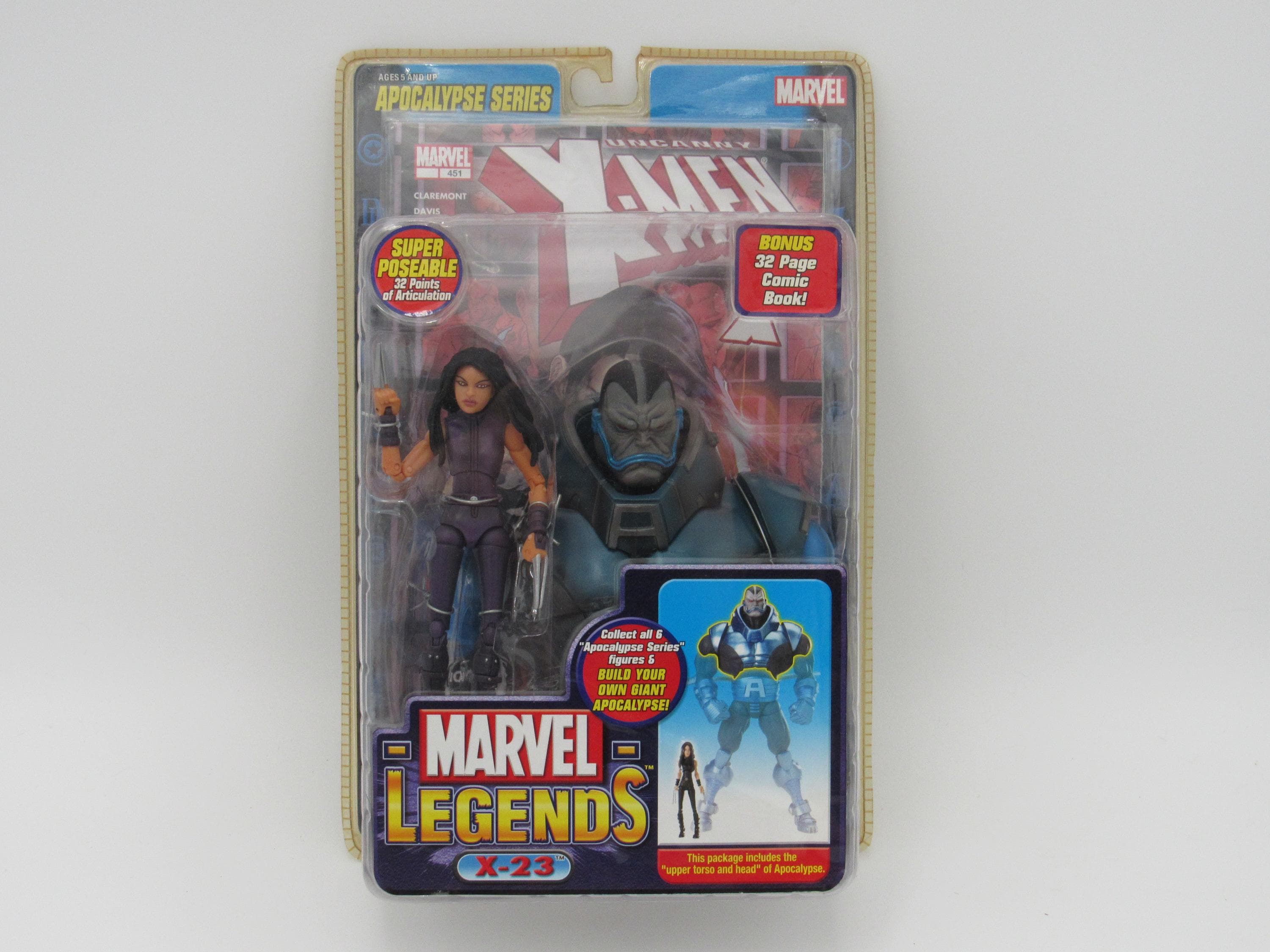 Marvel Legends X-23 Purple Apocalypse Series Figure W/ Comic BAF