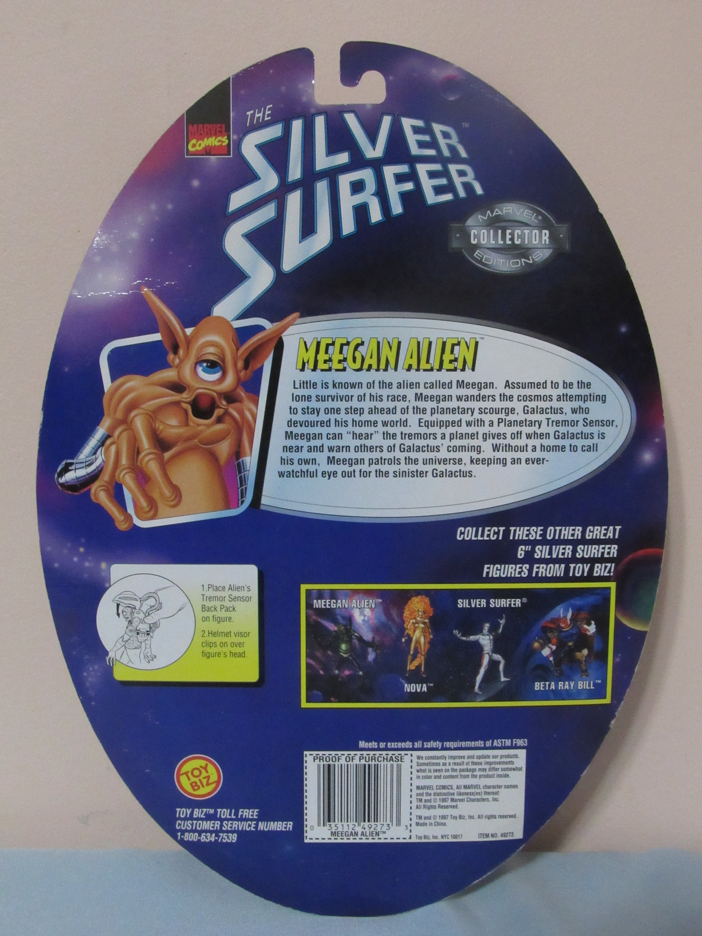 Marvel Silver Surfer Meegan Alien Action Figure 30th